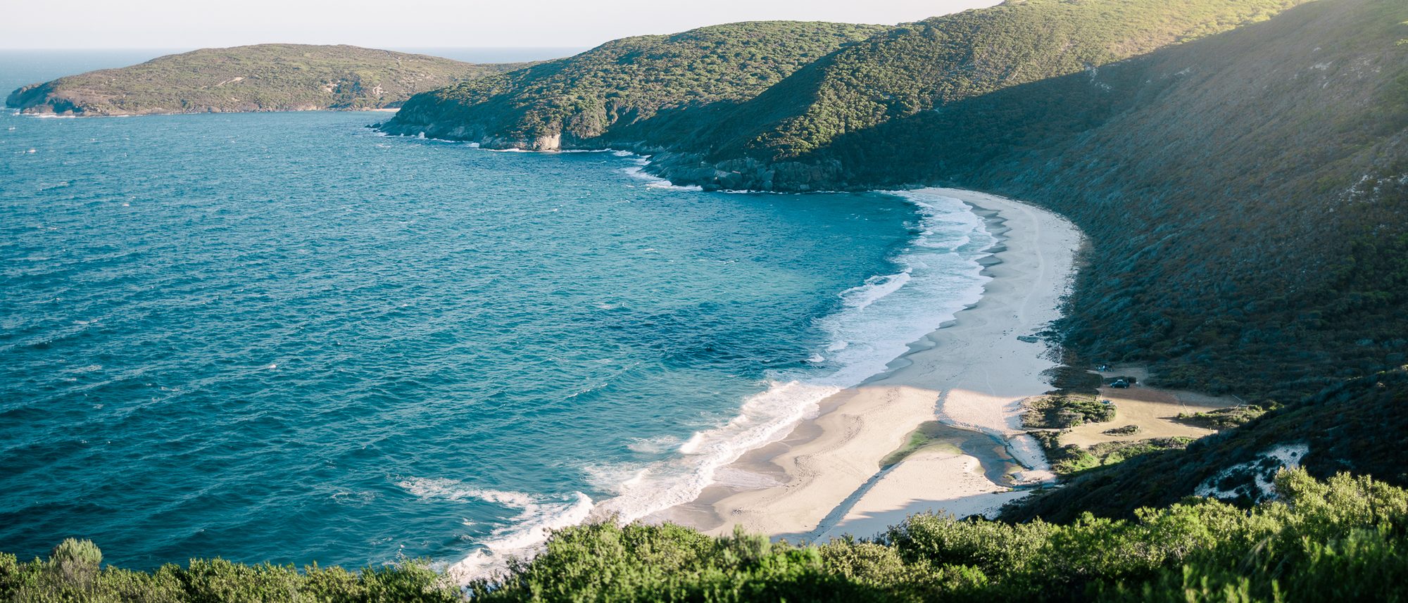 Coastline on the south coast of Western Australia, from above